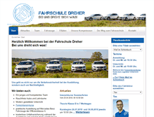 Tablet Screenshot of fahrschule-dreher.de